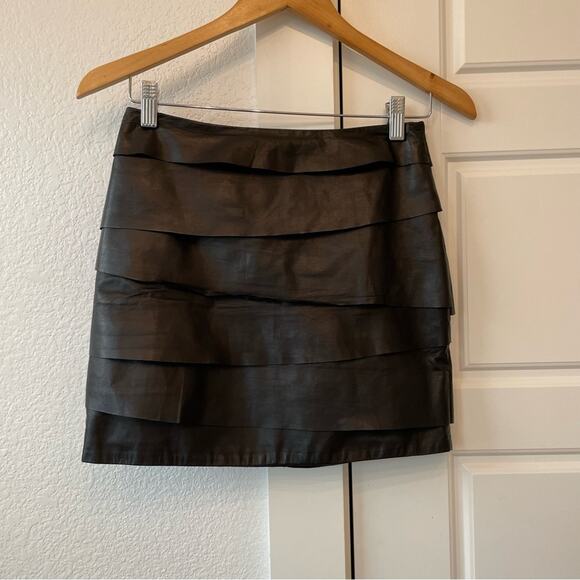 Acne Leather Skirt - Picture 1 of 4